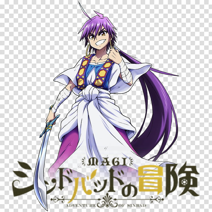 Sinbad Anime Magi: The Labyrinth of Magic Aladdin Judal, Anime, manga,  cartoon png | PNGEgg