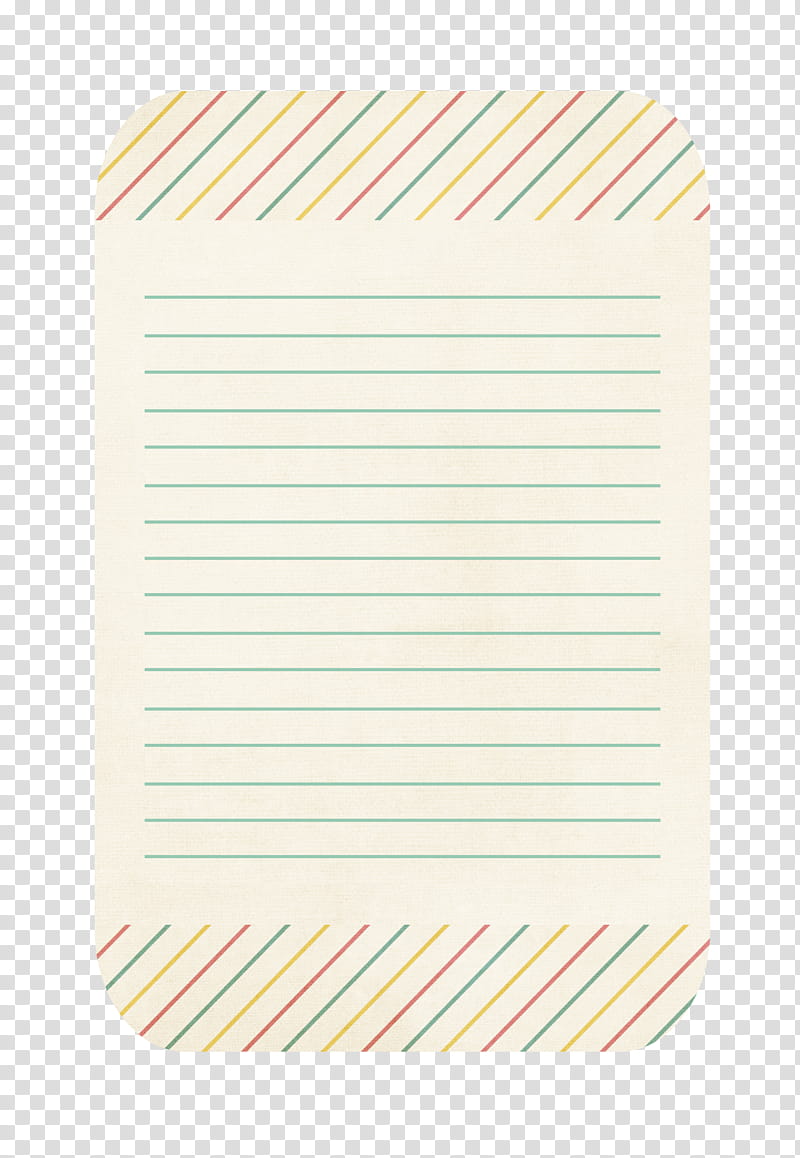Candy Girl Journal Cards, green lined paper transparent background PNG clipart