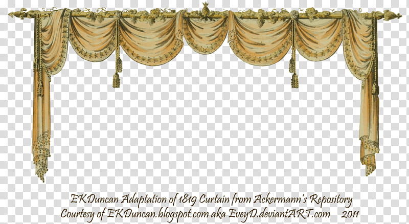 Swag Curtain Peach, brown grommet curtain illustration transparent background PNG clipart