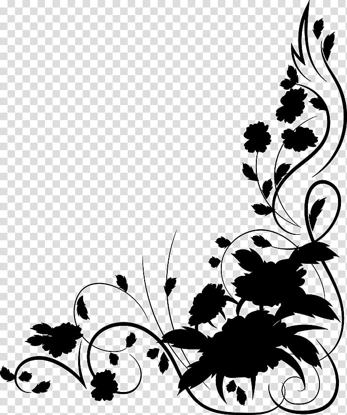 Floral Flower, Visual Arts, Floral Design, Silhouette, Leaf, Character, M Butterfly, Blackandwhite transparent background PNG clipart