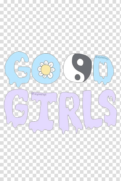 blue and purple good girls transparent background PNG clipart