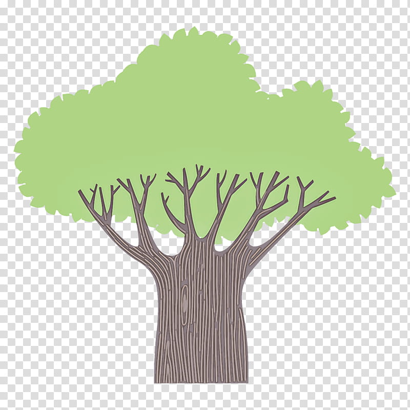 Arbor day, Broadleaf Tree, Cartoon Tree, Green, Grass, Plant, Logo, Plant Stem transparent background PNG clipart