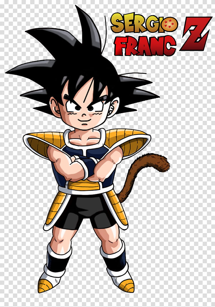 Kid Goku traje sayan transparent background PNG clipart
