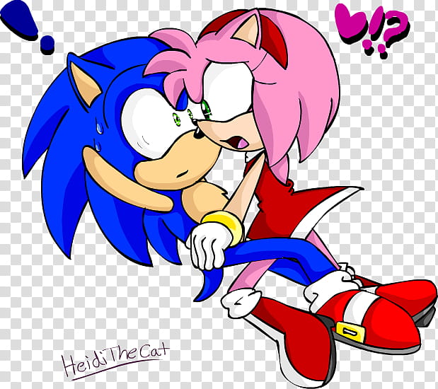 Why Wont You Just Love Me?, Sonic the hedgehog facing beside Amy Rose illustration transparent background PNG clipart