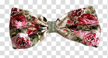 Bows, white and red floral bow tie transparent background PNG clipart