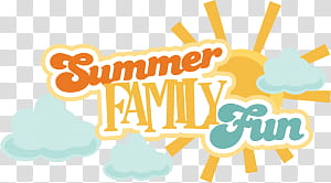 Summer , summer family fun transparent background PNG clipart
