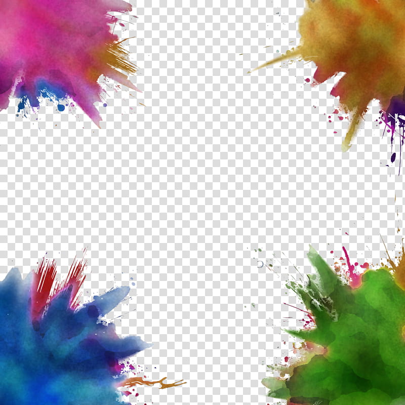 holi happy holi colorful, Watercolor Paint, Sky, Plant, Colorfulness, Visual Arts transparent background PNG clipart
