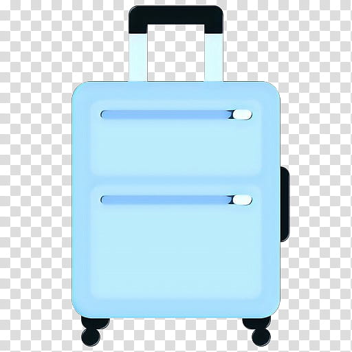 pop art retro vintage, Suitcase, Rectangle, Blue, Turquoise, Hand Luggage, Luggage And Bags transparent background PNG clipart