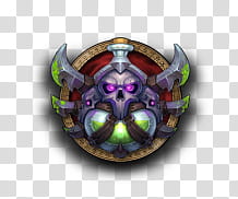 World Of Warcraft Dock Icons Rogue Purple And Gray Skull Transparent Background Png Clipart Hiclipart