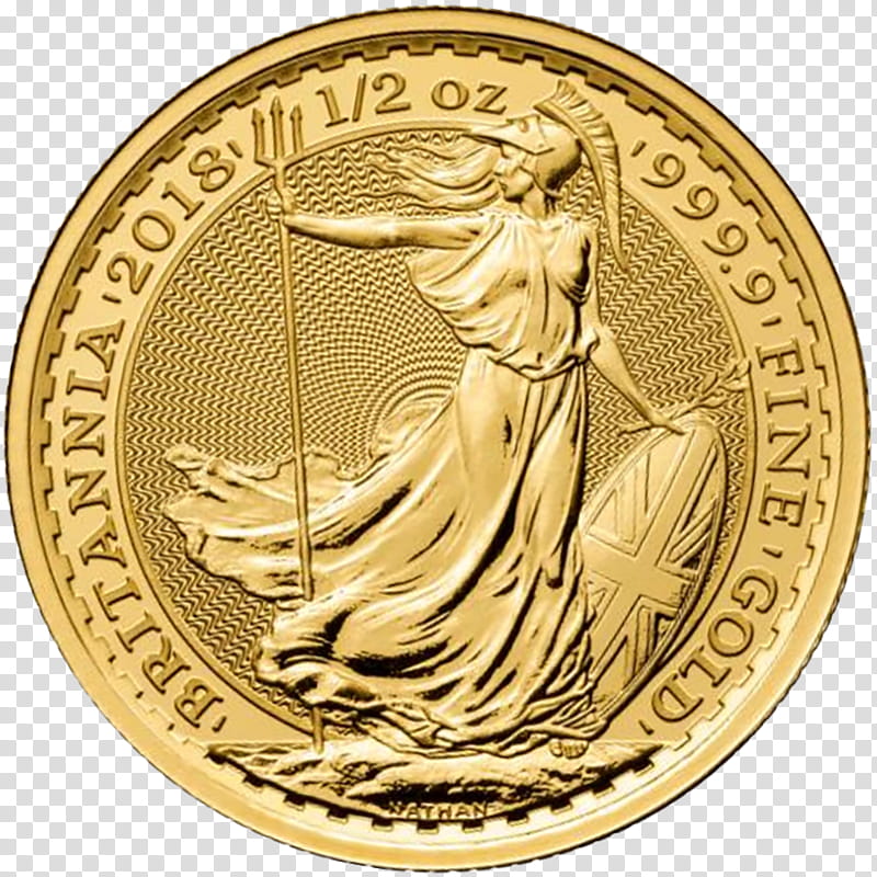 Cartoon Gold Medal, Royal Mint, Britannia, Gold Coin, Sovereign, Coin Collecting, Bullion Coin, Silver transparent background PNG clipart