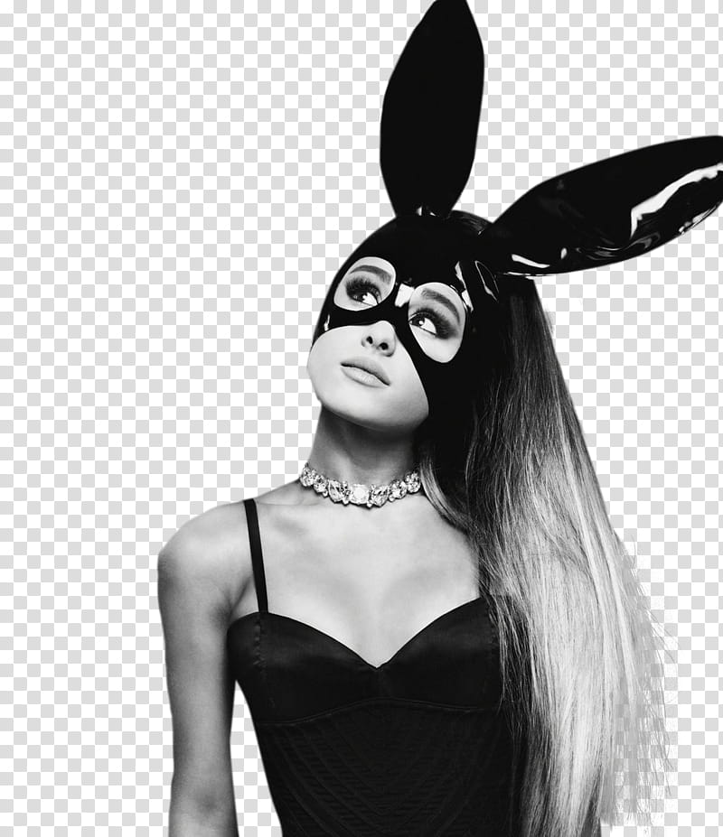 Ariana Grande, Ariana Grande wearing bunny mask transparent background PNG ...