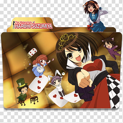 Anime Icon Pack , Haruhi  transparent background PNG clipart