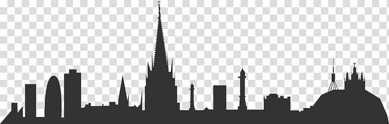 City Skyline Silhouette, Madrid, Cities Skylines, Johannesburg, Android, Barcelona, Landmark, White transparent background PNG clipart