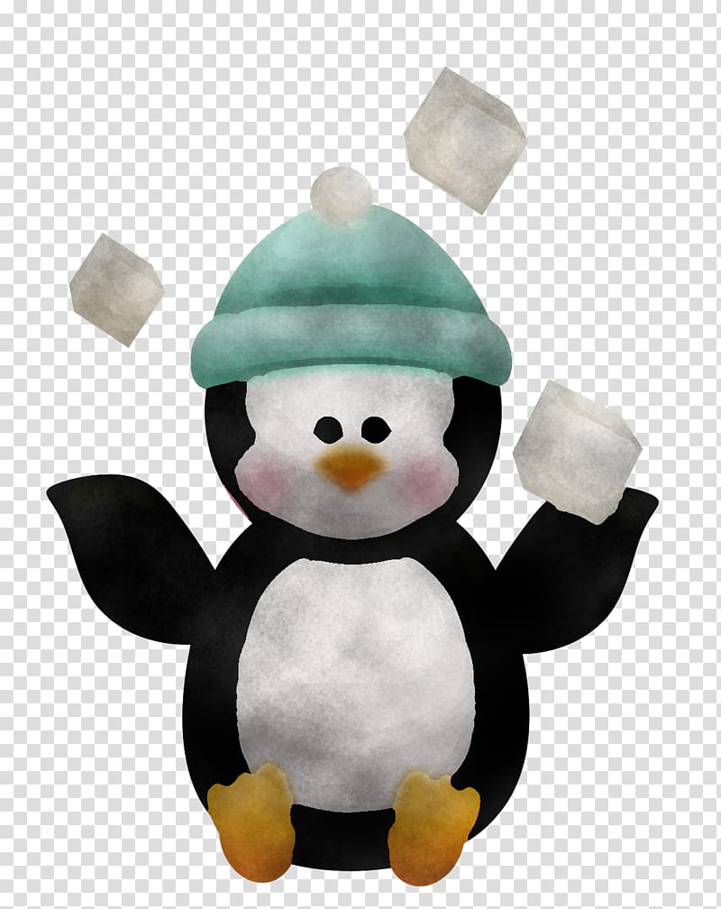 Penguin, Stuffed Toy, Flightless Bird, Snowman, Plush, Textile transparent background PNG clipart
