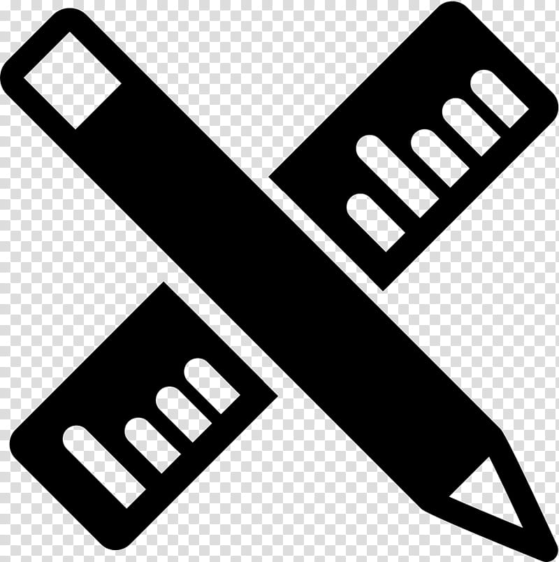 Pencil, Ruler, Symbol, Tool, Set Square, Black, Black And White
, Line transparent background PNG clipart