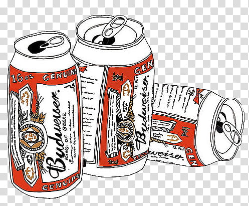 Blackberry Stone s, three Budweiser cans transparent background PNG clipart