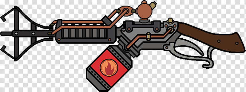 Walfas Custom, TF Phlogistinator, gray and brown flame thrower illustration transparent background PNG clipart