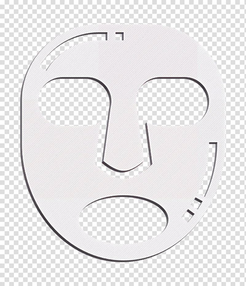 Spa Element icon Facial mask icon Mask icon, Head, Symbol, Headgear, Circle, Logo, Emblem, Blackandwhite transparent background PNG clipart