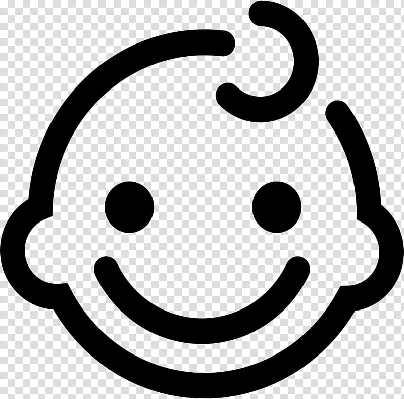 Smiley Face, Child, Emoticon, Infant, Directory, Facial Expression, Black And White
, Happiness transparent background PNG clipart