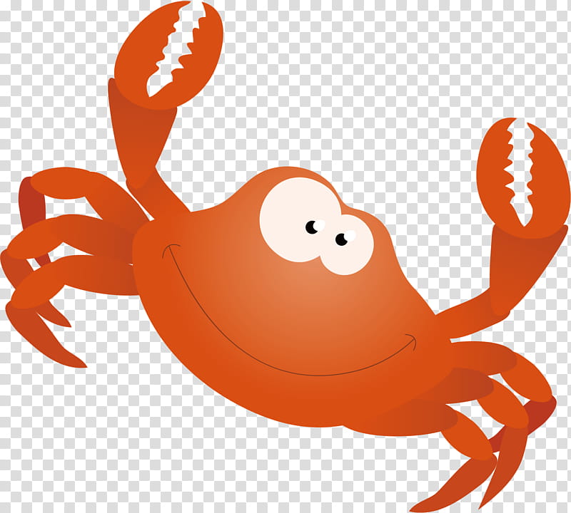Seafood, Dungeness Crab, Cartoon, Portunus Trituberculatus, Red King Crab, Chinese Mitten Crab, Louisiana Crawfish, Orange transparent background PNG clipart