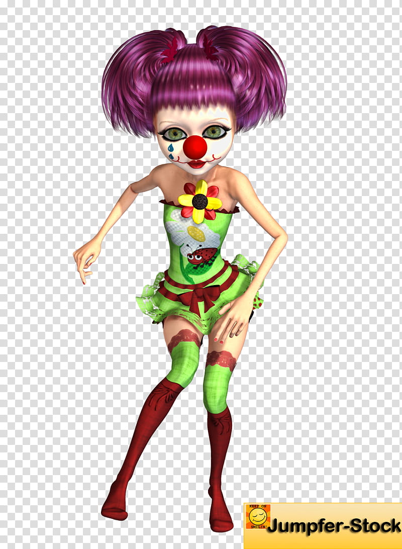Clara The Clown , female clown transparent background PNG clipart