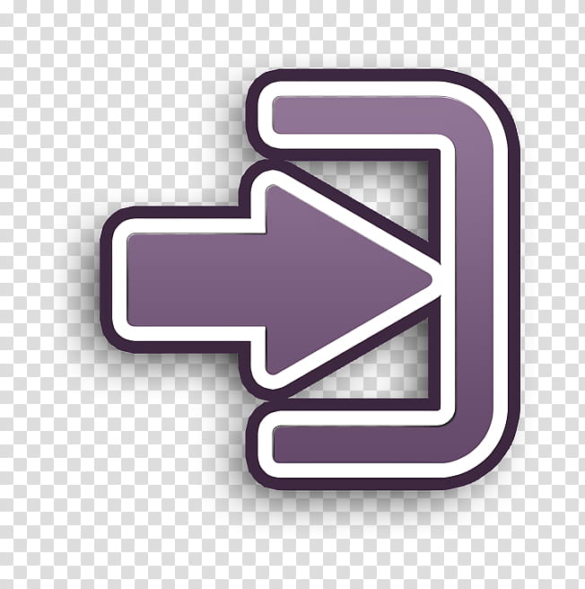 Admin UI icon web icon Login icon, Violet, Text, Line, Purple, Arrow, Logo, Material Property transparent background PNG clipart
