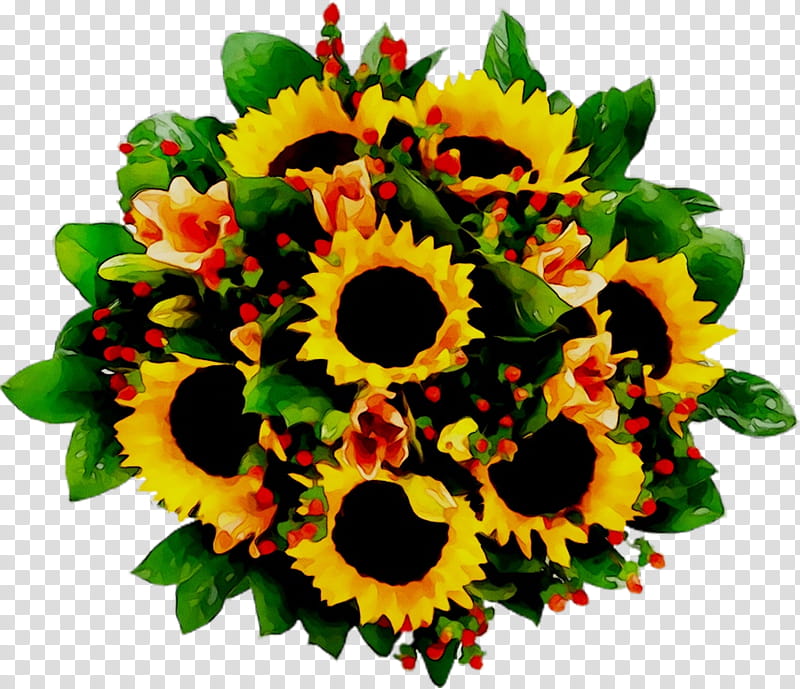 Flowers, Floral Design, Cut Flowers, Flower Bouquet, Interflora, Common Sunflower, Annual Plant, Sunflower Seed transparent background PNG clipart