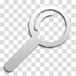Devine Icons White Magnifying Glass Transparent Background Png
