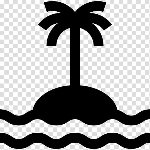 Palm Tree, Palm Islands, Blackandwhite, Plant, Logo, Symmetry, Symbol, Arecales transparent background PNG clipart