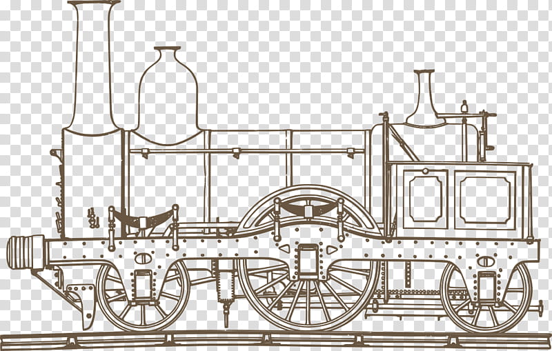 Train, Drawing, Steam Railway, Rail Transport, Locomotive, Coloring Book, Tutorial, Line Art, Steam Locomotive transparent background PNG clipart