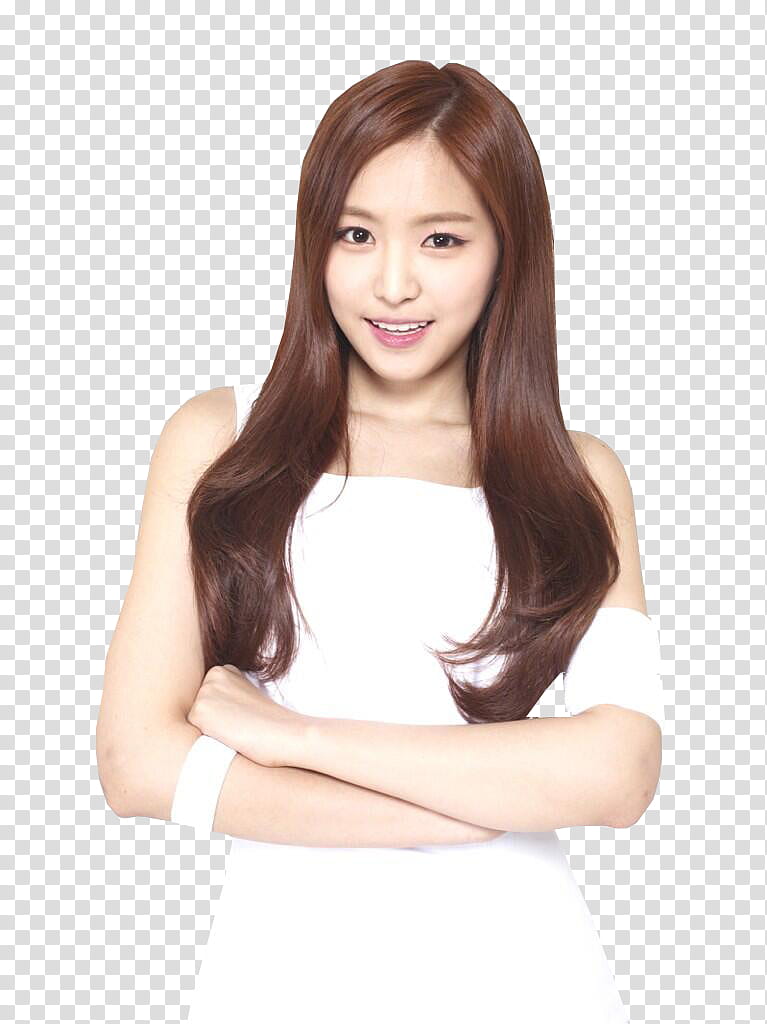 APINK FOR G CF, woman in white sleeveless dress transparent background PNG clipart