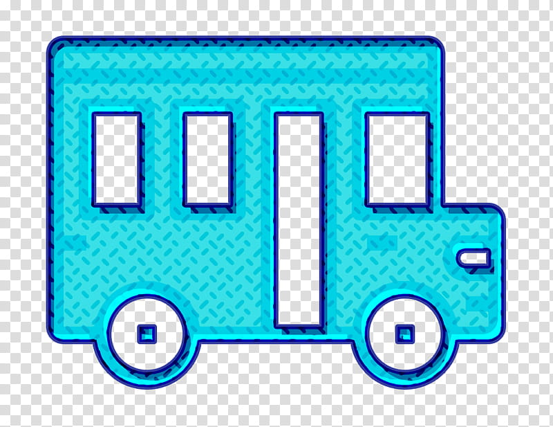 School bus icon Car icon Bus icon, Line, Azure, Electric Blue, Vehicle transparent background PNG clipart