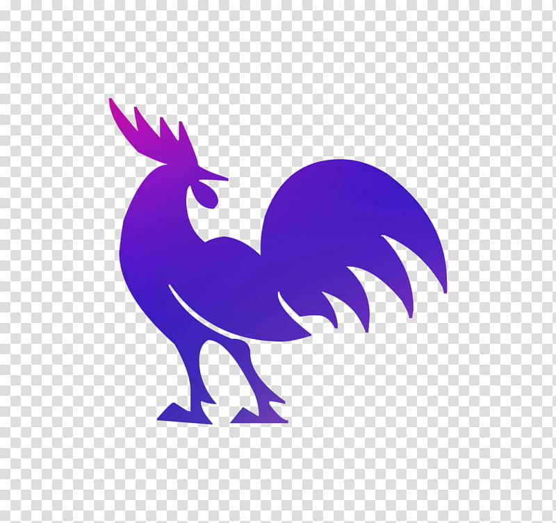 Chicken Logo, Rooster, Beak, Purple, Feather, Chicken As Food, Silhouette, Violet transparent background PNG clipart