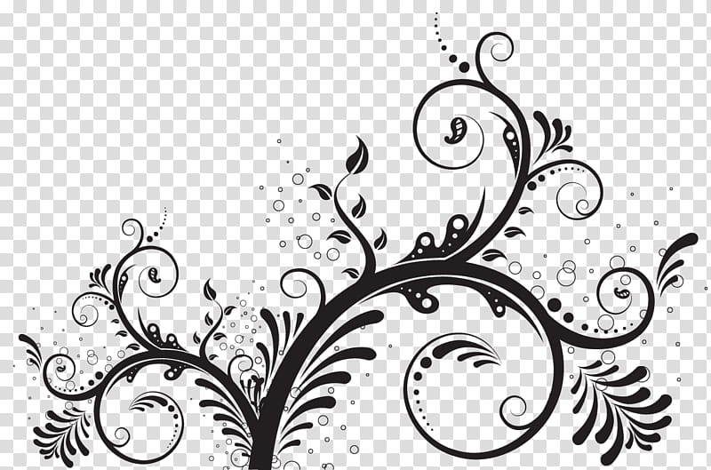 black and white tree border transparent background PNG clipart