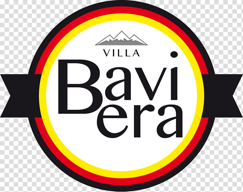 Restaurant Logo, Villa Baviera, Bavaria, Food, Hotel, Oktoberfest, Party, Germany, Yellow, Text transparent background PNG clipart