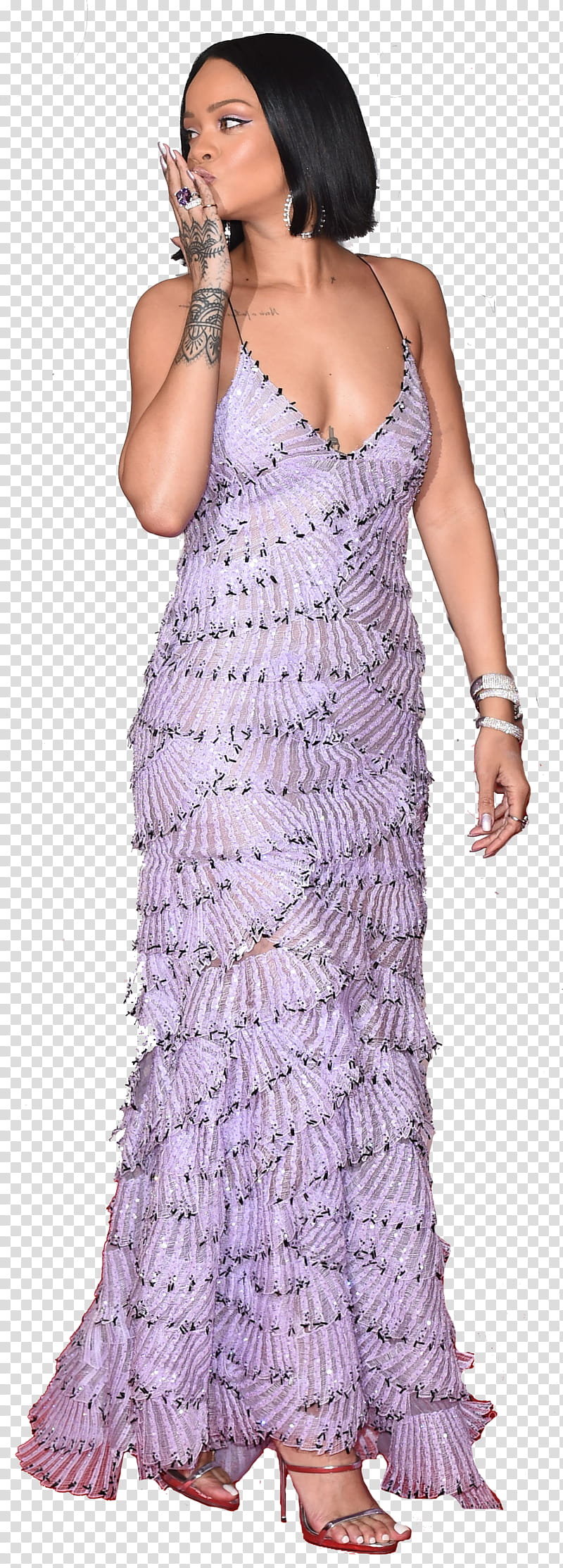 Rihanna , SelenaPurpleewDirect () transparent background PNG clipart