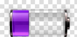 iPhone Theme Revolver, purple battery icon transparent background PNG clipart