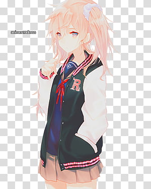 Free: Anime Girl Render , female anime character art transparent background  PNG clipart , rendering anime images 