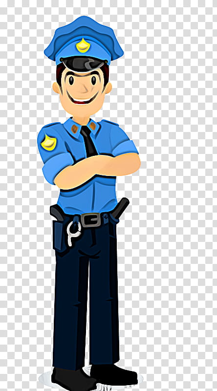cartoon police officer police uniform official, Cartoon, Security, Job, Security Guard transparent background PNG clipart