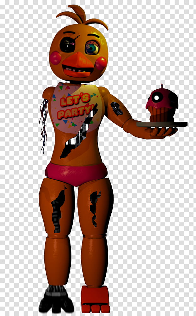 Withered Chica Render transparent background PNG clipart