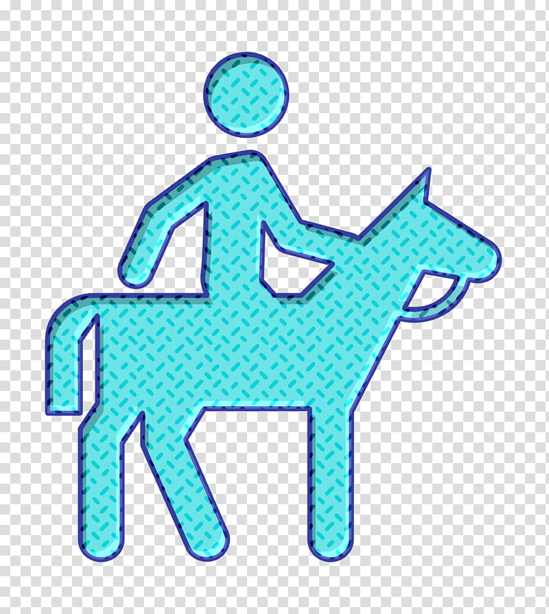 complex-facilities icon equestrian icon, Complexfacilities Icon, Turquoise, Line transparent background PNG clipart