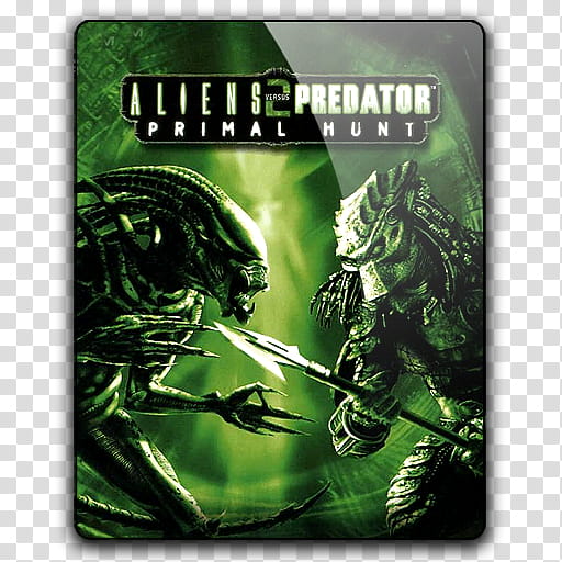 Game Icons , Aliens_vs_Predator__Primal_Hunt, Aliens Vs. Predator Primal Hunt poster transparent background PNG clipart