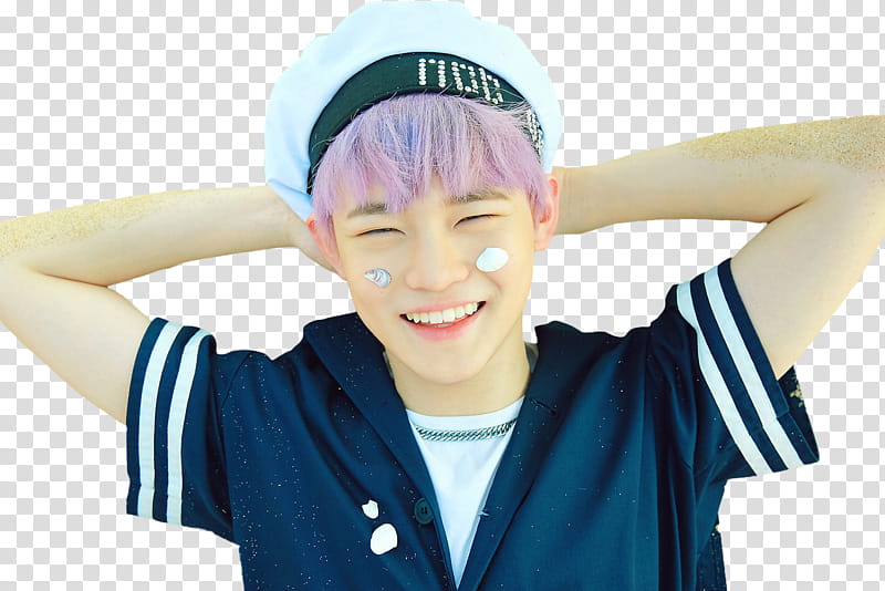 CHENLE NCT DREAM We Young, man in black and white shirts transparent background PNG clipart