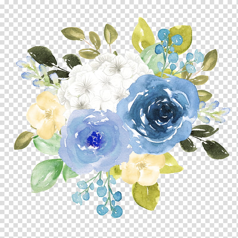 Bouquet Of Flowers Drawing, Blue, Blue Rose, Blue Flower, Watercolor Painting, Flower Bouquet, Navy Blue, Purple transparent background PNG clipart