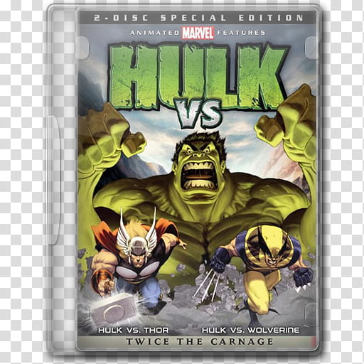 plastic dvd icons , Hulk VS. transparent background PNG clipart