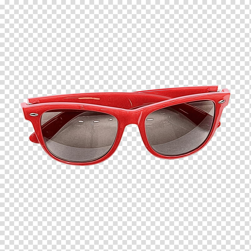Cartoon Sunglasses, Goggles, Eyewear, Red, Personal Protective Equipment, Orange, Material Property, Eye Glass Accessory transparent background PNG clipart