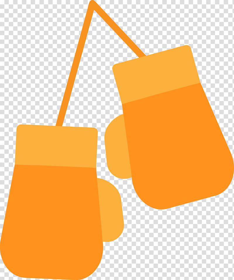 boxing glove Boxing Day, Orange, Yellow, Logo transparent background PNG clipart