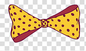 Bows , yellow bow tie transparent background PNG clipart