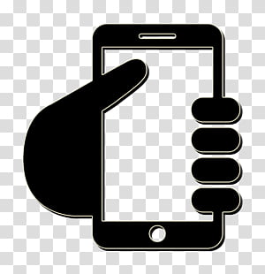 hand holding phone icon