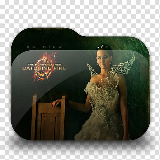 THG Catching Fire Folder Icon , catchingfire_katniss transparent background PNG clipart